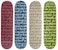 Supreme Fat Tip Skateboard Deck Set Multicolor