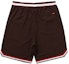 Order Supreme Faux Croc Basketball Short Brown