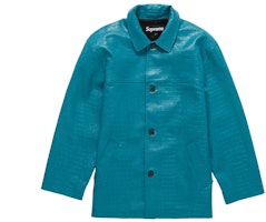 Supreme Faux Croc Car Coat Teal Supreme Faux Croc Car Coat Teal