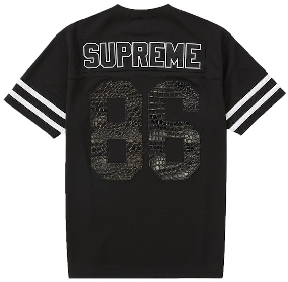 supreme-faux-croc-football-jersey-black