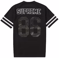 Supreme Faux Croc Football Jersey Black Supreme Faux Croc Football Jersey Black