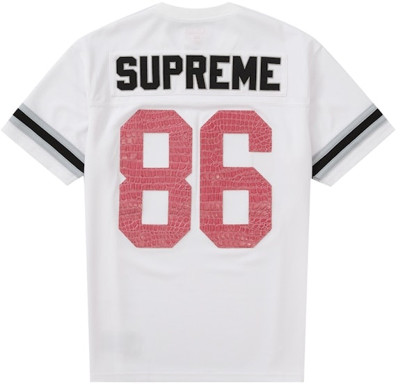 supreme-faux-croc-football-jersey-white