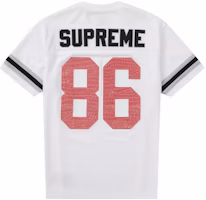 Supreme Faux Croc Football Jersey White Supreme Faux Croc Football Jersey White