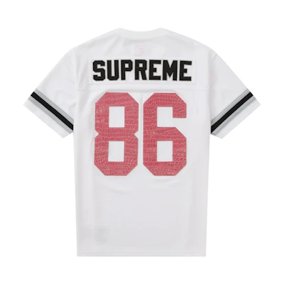Supreme Faux Croc Football Jersey White