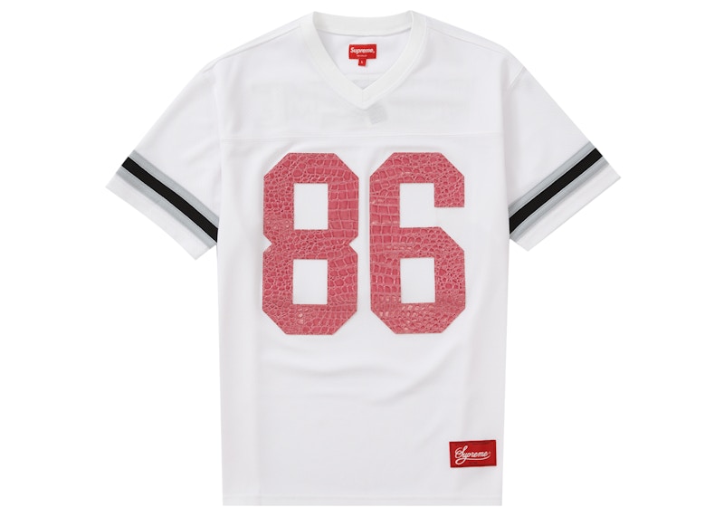 Order 슈프림 페이크 크록 풋볼 저지 (화이트) 
