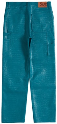 Supreme Faux Croc Painter Pant Teal Order Supreme Faux Croc Painter Pant Teal