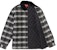 Supreme Faux Fur Collar Flannel Shirt Black