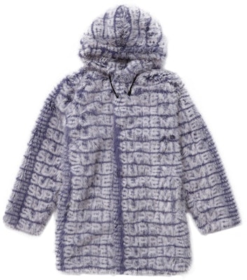 Supreme Faux Fur Hooded Coat Purple Buy Supreme Faux Fur Hooded Coat Purple