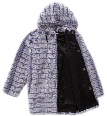 Supreme Faux Fur Hooded Coat Purple Order Supreme Faux Fur Hooded Coat Purple