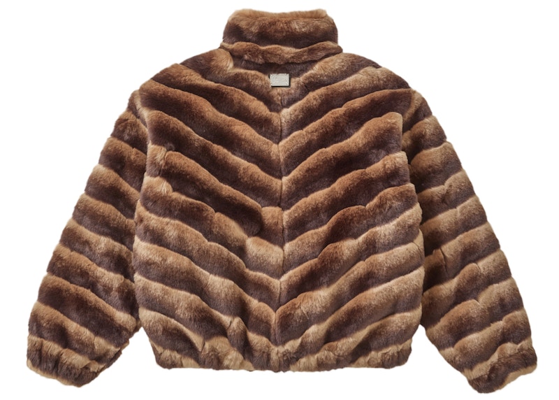 Lookbook Supreme 人造毛皮夹克 棕色