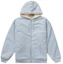 Lookbook Supreme Hoodie Bulu Imitasi Ber-Resleting Biru Muda