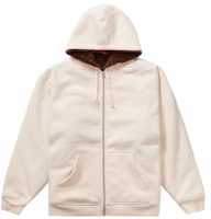 Order Supreme 仿皮毛襯裡拉鍊連帽運動衫 自然色