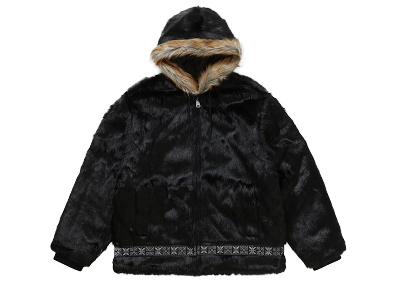 Supreme Faux Fur Parka Black