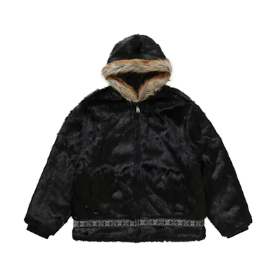 Supreme Faux Fur Parka Black