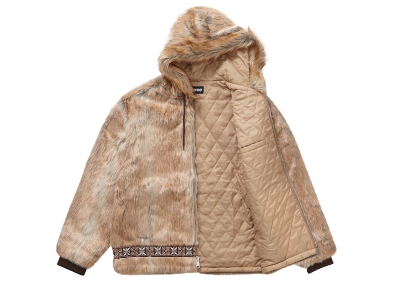 Order 슈프림 페이크 퍼 파카 브라운 (Supreme 페이크 퍼 파카 브라운) 
