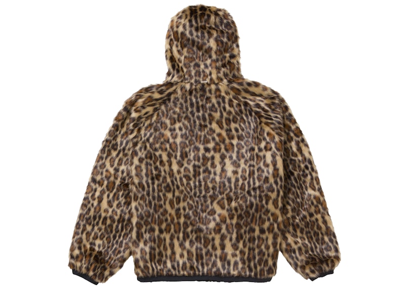 Purchase Supreme 人造毛皮可翻轉連帽運動夾克 黑色