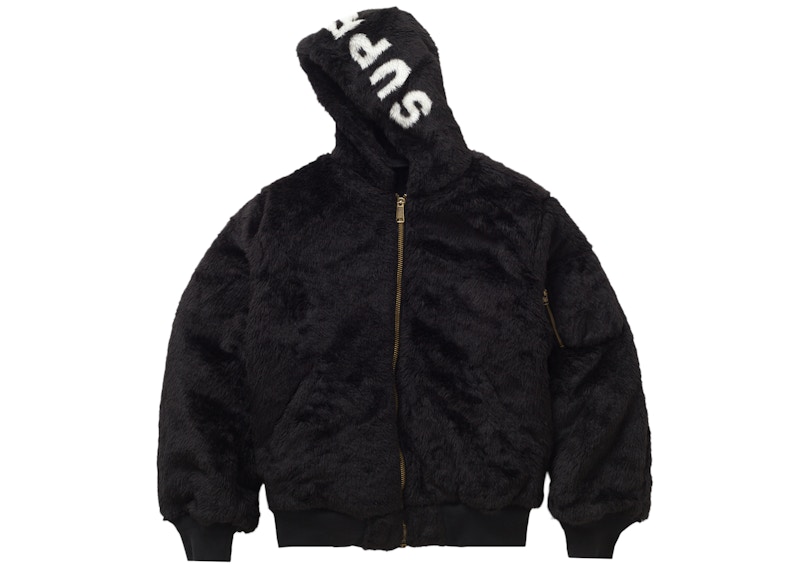 Supreme Faux Fur Reversible MA-1 Black 圖 3