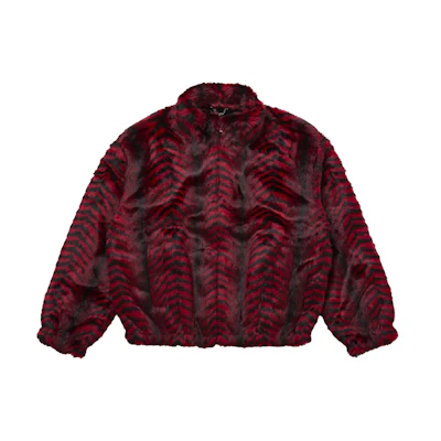 Supreme Faux Fur WINDSTOPPER Bomber Jacket Red