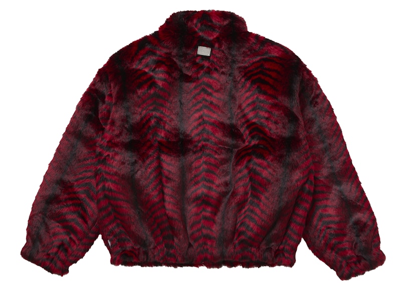 Supreme Faux Fur WINDSTOPPER Bomber Jacket Red 圖 3