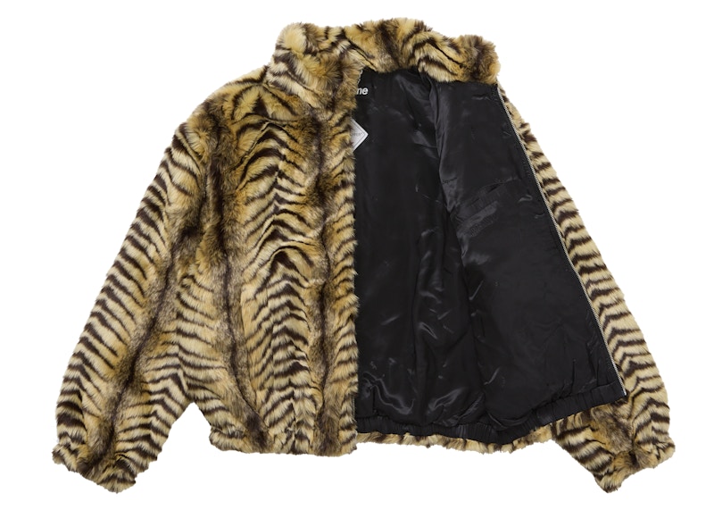 Supreme Faux Fur WINDSTOPPER Bomber Jacket Tan 圖 2