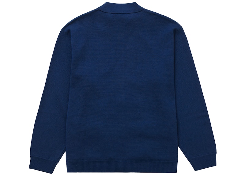 Supreme Faux Fur Zip Up Cardigan Blue 圖 2