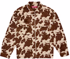 Supreme Faux Fur Zip Up Shirt Cow Supreme Faux Fur Zip Up Shirt Cow