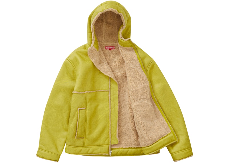 Supreme Faux Shearling Hooded Jacket (SS23) Citrus 圖 2