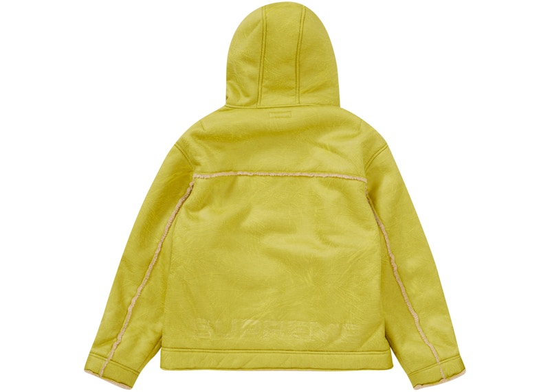 Supreme Faux Shearling Hooded Jacket (SS23) Citrus 圖 3