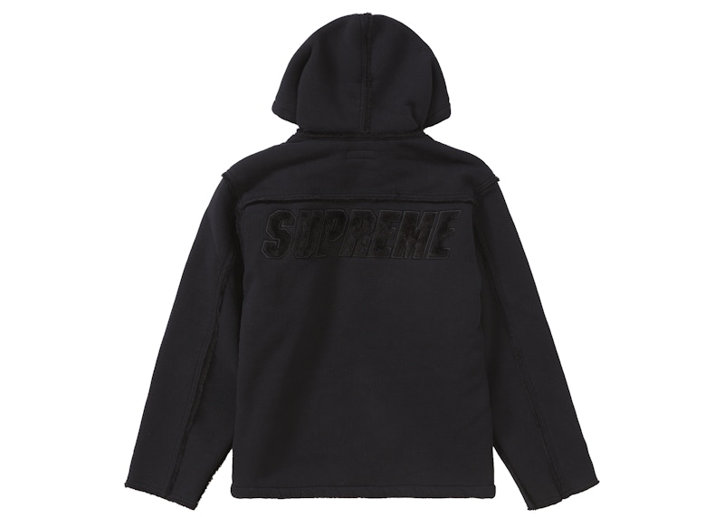 Buy Chaqueta Negra con Capucha Supreme de Piel Sintética Tipo Shearling