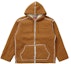 Order Supreme Faux Shearling Hooded Jacket Tan
