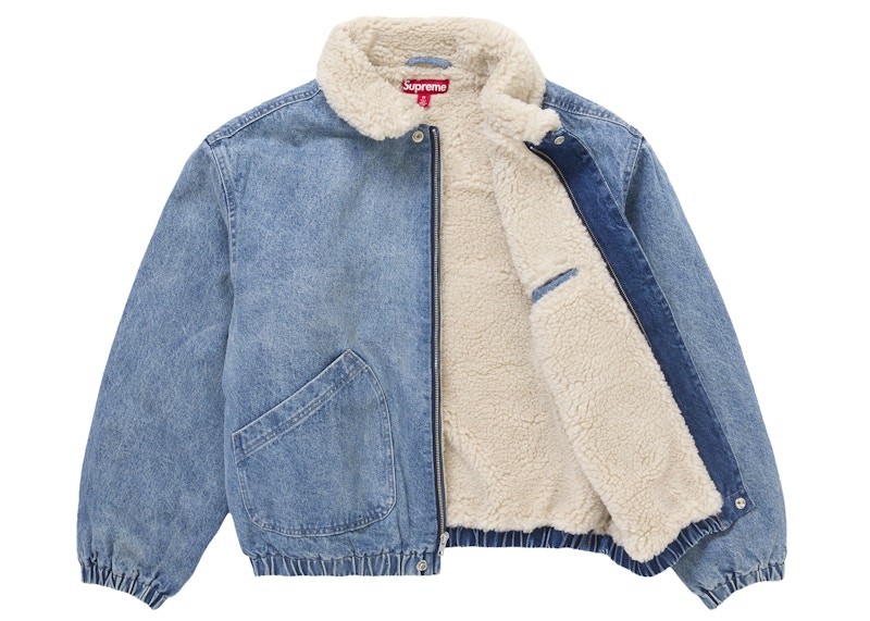 Order Chaqueta Bomber Denim Supreme con Forro Interior de Pelo Sintético.