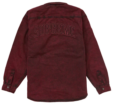 Supreme 仿羊羔毛内衬红色牛仔工装衬衫 Lookbook Supreme 仿羊羔毛内衬红色牛仔工装衬衫