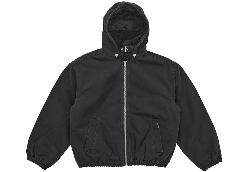 Supreme Faux Sherling Lined Bomber Jacket (FW25) Black