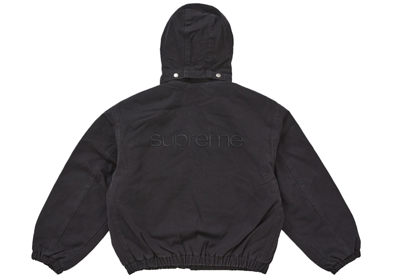 Lookbook Supreme 仿羊羔绒内衬飞行夹克 (FW25) 黑色