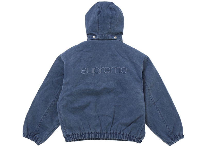 Lookbook Supreme 仿羊羔毛内衬飞行夹克 (FW25) 海军蓝