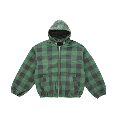 Supreme Faux Sherling Lined Bomber Jacket (FW25) Plaid