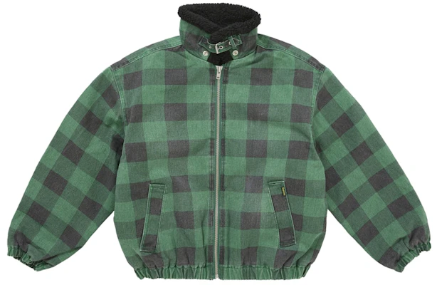 シュプリーム フェイクシアリング ラインド ボンバージャケット (FW25) チェック Purchase シュプリーム フェイクシアリング ラインド ボンバージャケット (FW25) チェック
