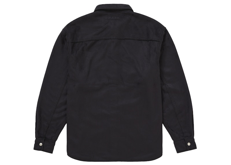 Lookbook Supreme Camisa Negra de Imitación Ante con Broches.