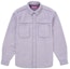 Buy Supreme Faux Suede Snap Shirt Lilac