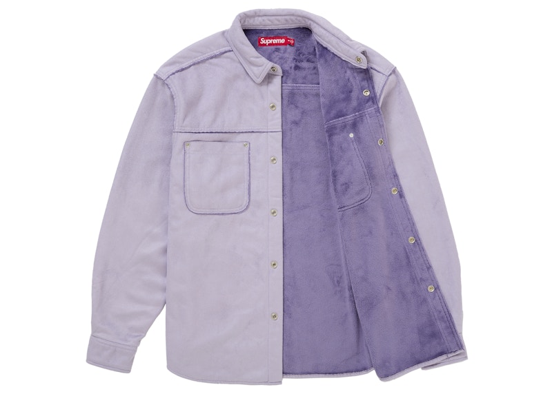 Order Camisa Snap de Gamuza Sintética Supreme Lila