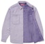 Order Supreme Faux Suede Snap Shirt Lilac