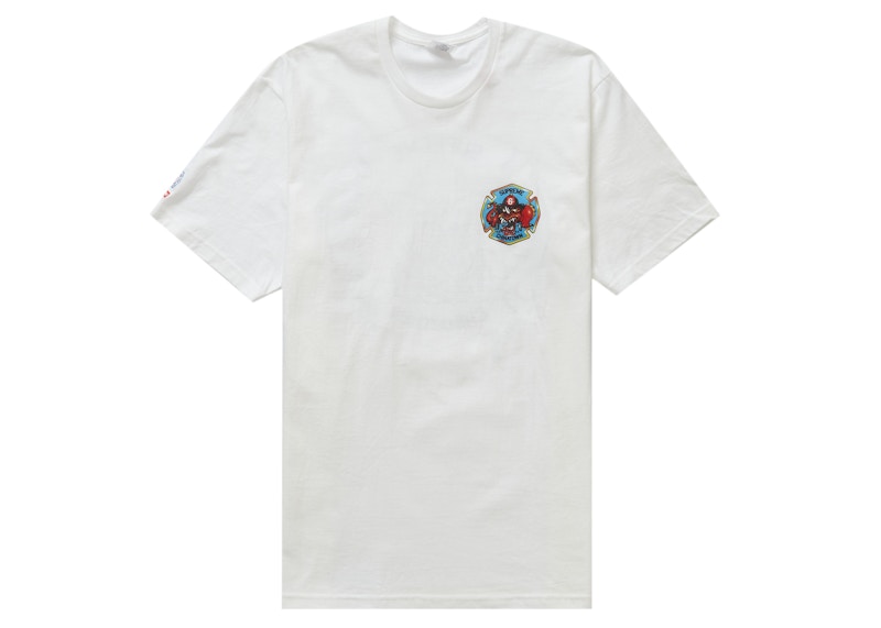 Buy Supreme x FDNY エンジン9 Tシャツ (白)
