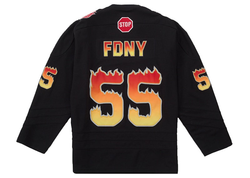 Order Supreme FDNY Hockey Jersey Black