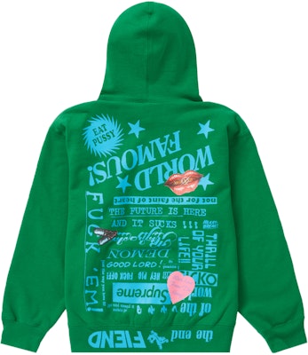 Supreme Fiend Hooded Sweatshirt Green - Novelship