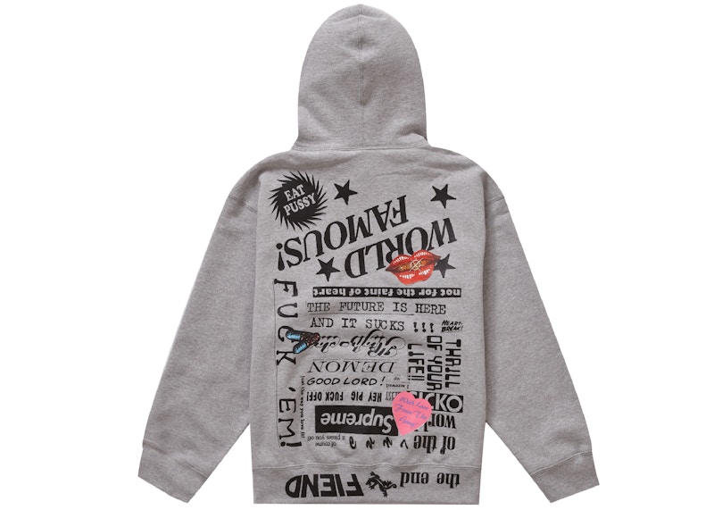 Supreme Fiend Hooded Sweatshirt Heather Grey 圖 2