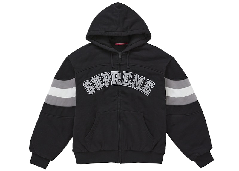 Supreme Filled Zip Up Hooded Sweatshirt Black