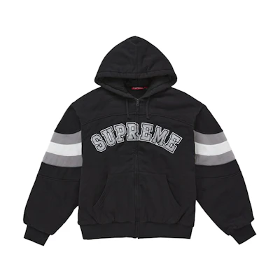 Supreme Filled Zip Up Hooded Sweatshirt Black