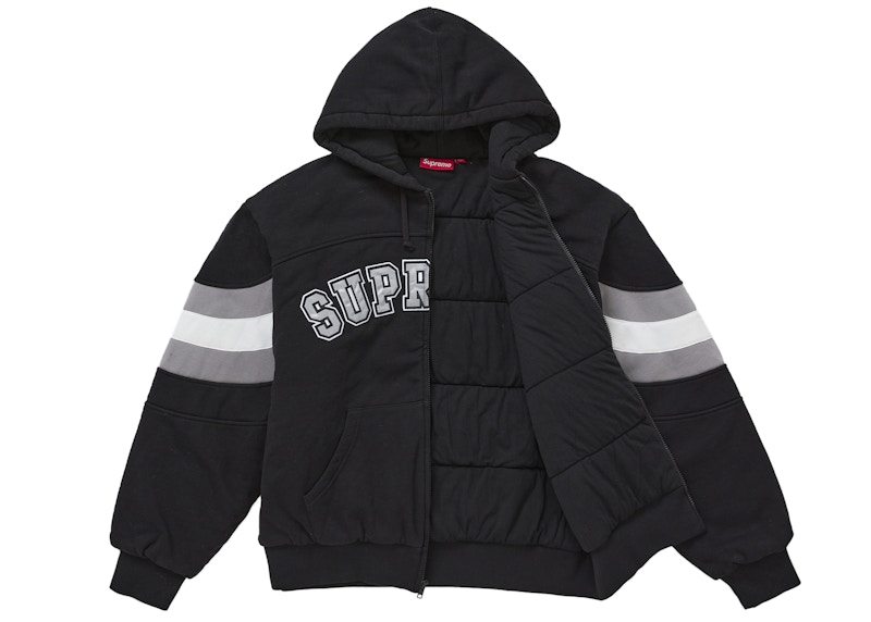 Supreme Filled Zip Up Hooded Sweatshirt Black 圖 2