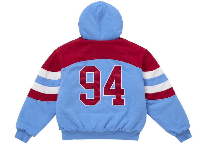 Supreme Filled Zip Up Hooded Sweatshirt Blue 圖 3