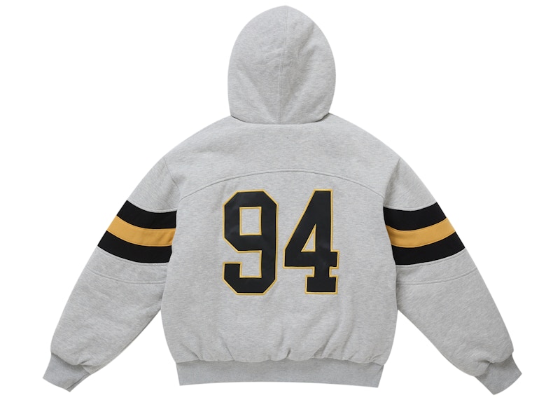 Supreme Filled Zip Up Hooded Sweatshirt Heather Grey 圖 3